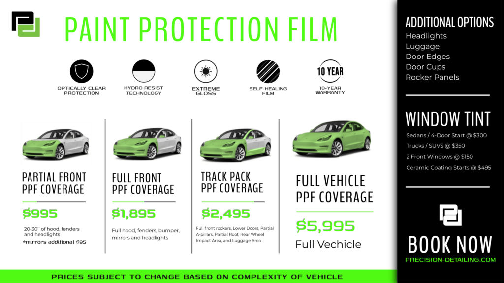 How Much Does Paint Protection Film Cost?（2024 Update） - Hengning